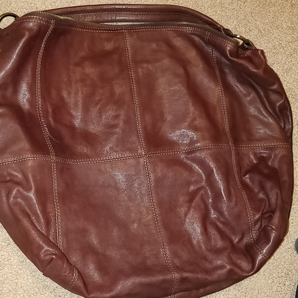 * Tano Extra Large Hobo Tote Leather - Picture 2 of 5